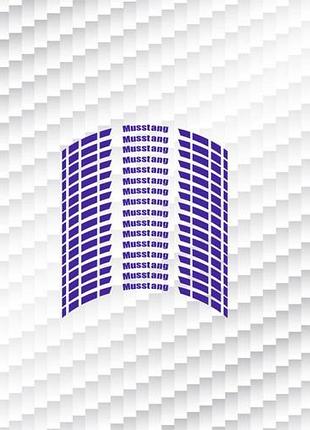 Фіолетові musstang mustang мусстанг мустанг наклейки на ободи диски смуги мотоцикл