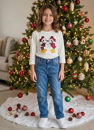 Реглан для дівчинки disney новорічний білий 152 см від ovs