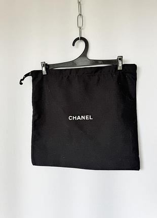 Chanel черный пыльник 35х35 чехол органайзер мешочек