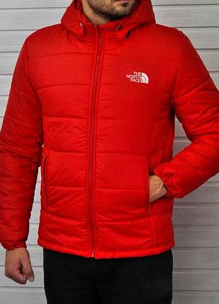 Куртка зимняя the north face красная m / l
