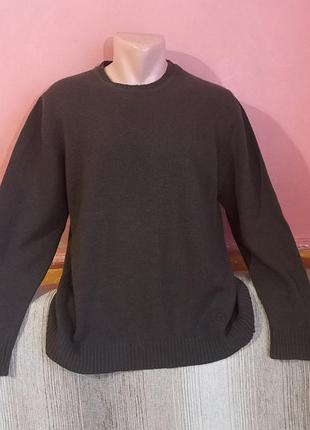 Шерстяной свитер sergio tacchini (l) / оригинал, шерсть ягненка (lambswool)