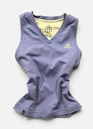 Оригінальна спортивна майка adidas clima365 вінтаж лавандова