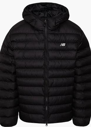 Куртка мужская new balance hooded puffer black mo53500bk