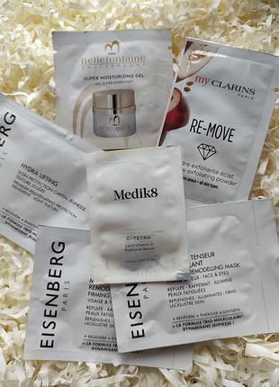 Eisenberg, medik8, clarins.фирменные пробники