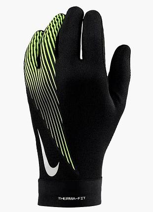 Перчатки вратарские унисекс nike therma-fit academy black hf0546-013
