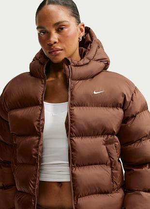 Куртка женская nike w nk tf syn clssc jkt коричневая 5931-259