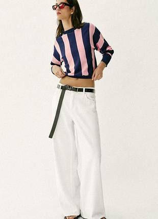 Стильний світшот в широку полосу zara