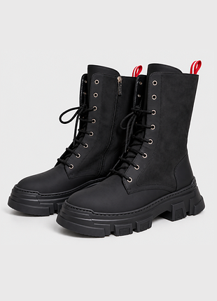 Шкіряні черевики берці pollini winter step, р. 40 (італія)