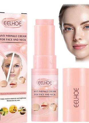 Антивіковий крем-стик для обличчя та шиї (anti wrinkle cream for face and neck) від китайського бренда eelhoe, що містить у складі колаген і олію авок