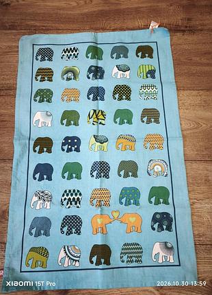 Elephant parade вот ulster weaves полотенце кухонное новое с слониками.