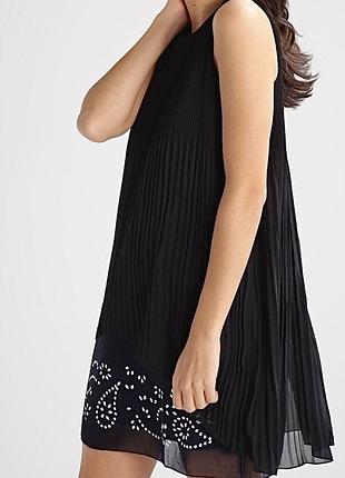 Desigual платье мини плиссе гофре в складку короткое сукня плісе