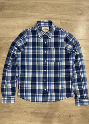Чоловіча картата сорочка hollister california (100% бавовна) xl