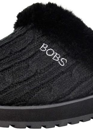 Жіночі чорні тапочки-клоги bobs from skechers