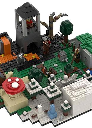 Іграшка ліс локація конструктор з roblox 99 ночей у лісі 884 деталі для дітей (l_15432)