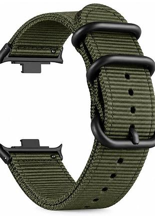 Нейлоновий ремінець primo traveller для годинника xiaomi redmi watch 6 active / redmi watch 6 lite - army green