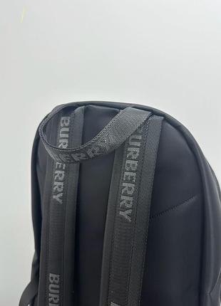 Рюкзак burberry logo print nylon backpack black 3
