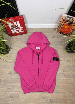 Чоловіче худі stone island в рожевому кольорі