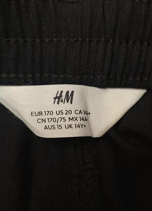 Новые штаны карго чёрные hm багги 8
