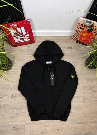Чоловіче худі stone island в чорному кольорі