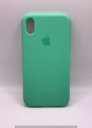 Чехол silicone case full protective (aa) для apple iphone xr (6.1") (зеленый / spearmint) 34365 34365*