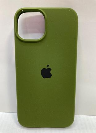 Чохол silicone case full protective (aa) для apple iphone 14 (6.1") (зелений / dark olive) 55728 55728*