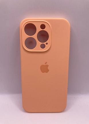 Чохол silicone case full camera protective (aa) для apple iphone 15 pro (6.1") (помаранчевий/cantaloupe) 66392 66392* 66392