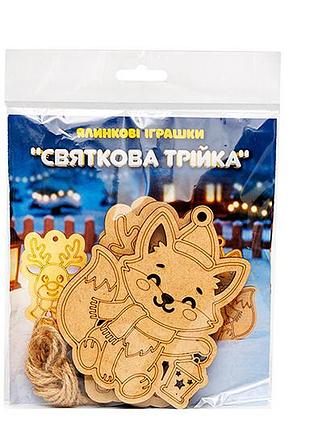 Елочные игрушки puz-01241 "святочная тройка" puzzleok