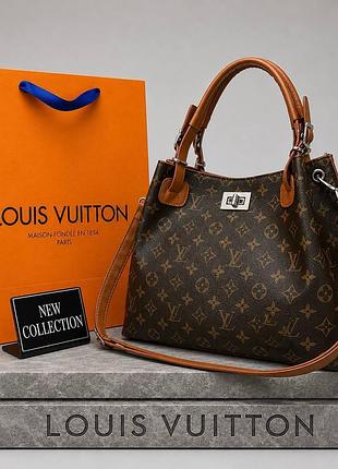Сумка коричнева жіноча louis vuitton луї вітон