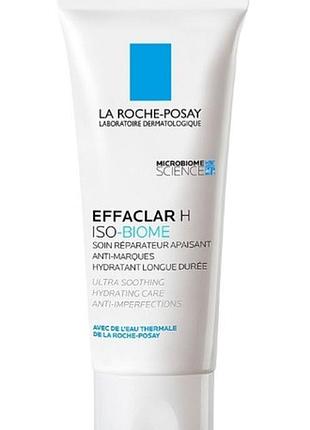 Заспокійливий відновлювальний зволожувальний крем la roche-posay effaclar h iso biome 40 мл