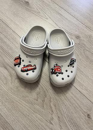 Дитячі сабо crocs білого кольору