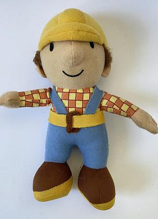 Мягкая игрушка боб строитель оригинал bob the builder винтаж коллекционная детская игрушка мультфильм для мальчиков девочек текстильная каска