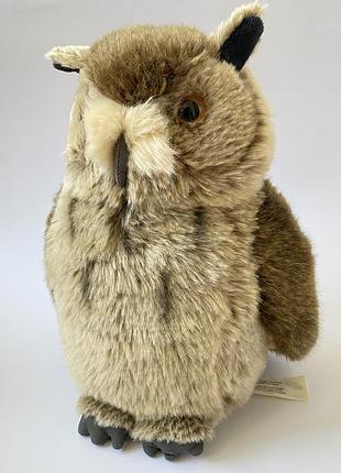 Коллекционная реалистичная мягкая игрушка филин сова wwf plush collection anna club plush эксклюзивная большая интерьерная совушка птица совёнок 30см