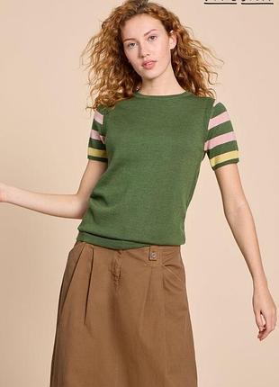 Тонкий джемпер американка white stuff з мериносової вовни (merino wool),