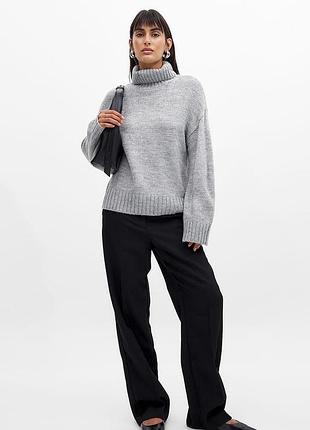 Теплий світер з коміром вовна альпака h&m