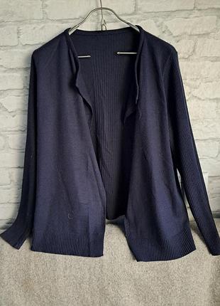 Элегантный темно-синий кардиган debenhams (крупнобритания) размер l-xl
