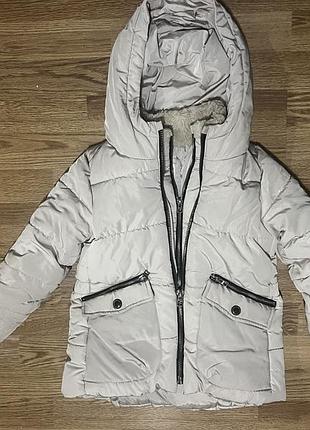Зимняя куртка zara girls на девочку р. 116 (6 лет)