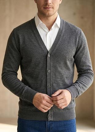 Кардиган от бренда kronstadt (merino wool)