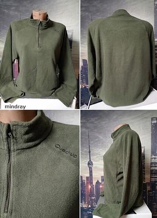 Жіноча флісова кофта quechua stratermic. розмір: l (eur) / m (usa). виробництво шрі-ланка (made in sri lanka)  колір: хакі / оливковий (khaki / olive)