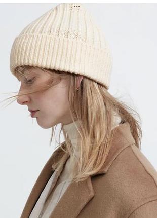 В’язана шапка uniqlo з вовною