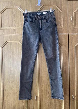 Джинси коричневі straight skinny stooker