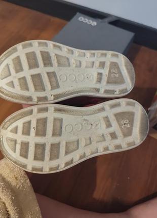 Дитячі чоботи ecco gore-tex червоні, розмір 28 4