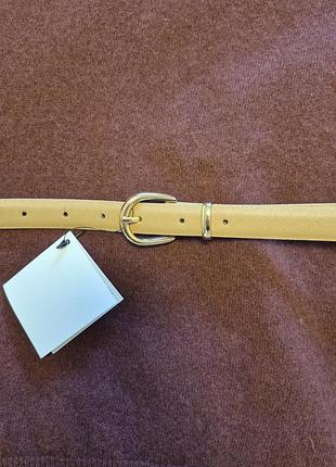 Жіночий ремінь zara бежевий новий