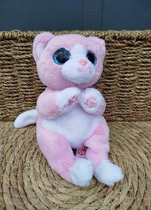 М'яка іграшка ty beanie bellies рожеве кошеня lillibelle
