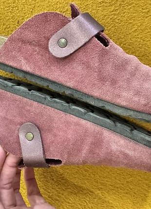 Сабо жіночі walkx comfort замшеві рожево-коричневі