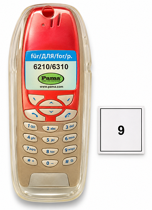 Новий прозорий силіконовий чохол для nokia 6210 / 6310 (нокіа 6210, 6310) — ретро, кнопковий телефон pama