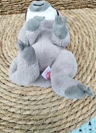 М'яка іграшка лінивець ty beanie bellies silas сіра 7