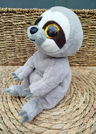 М'яка іграшка лінивець ty beanie bellies silas сіра 3