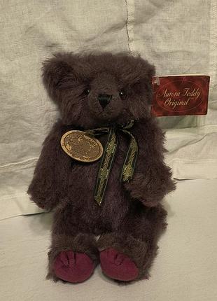 Aurora teddy original, vintage 1996 - мягкий плюшевый винтажный коллекционный редкий на шарнирах- мишка - 30 см