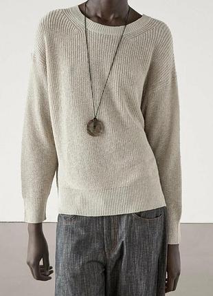 Легкий светр massimo dutti, ліоцелл+бавовна
