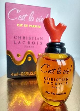 Christian lacroix c'est la vie 4 мл. мініатюра вінтаж